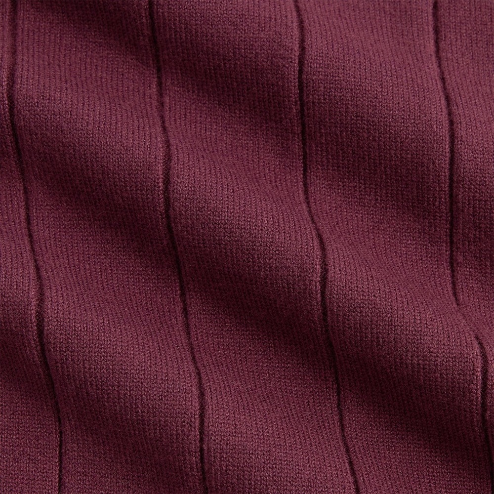 Kith Rugby Pullover Sweater in Essence (Maroon) Viscose Blend Satin Logo Size XL - Picture 5 of 8